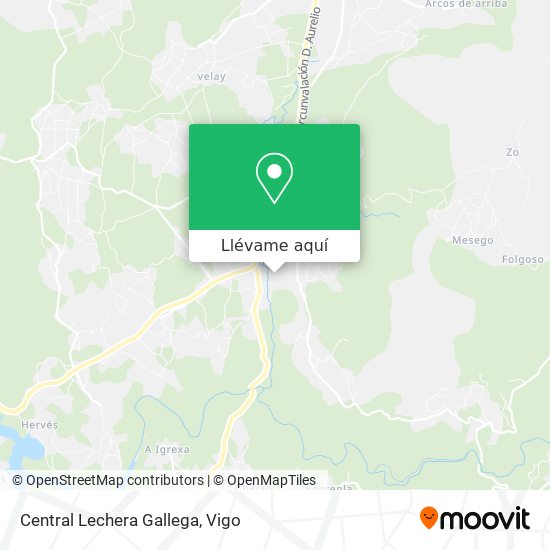Mapa Central Lechera Gallega
