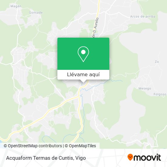 Mapa Acquaform Termas de Cuntis