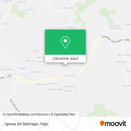 Mapa Igrexa de Santiago