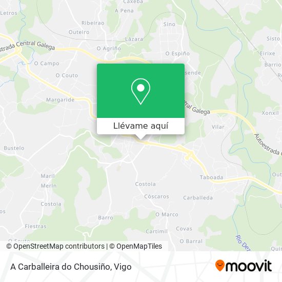 Mapa A Carballeira do Chousiño
