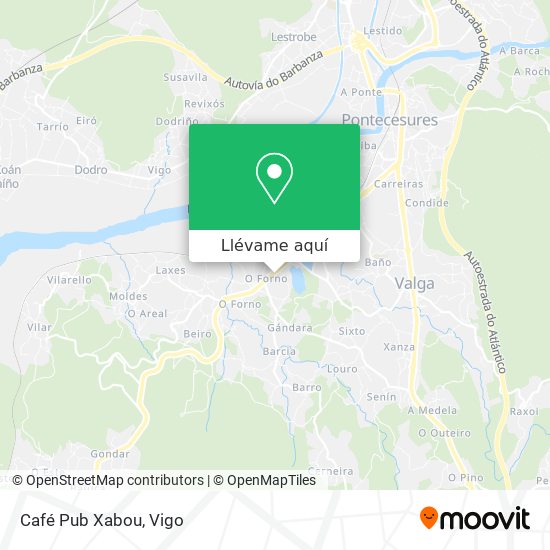 Mapa Café Pub Xabou