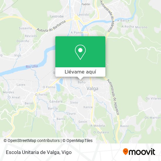 Mapa Escola Unitaria de Valga