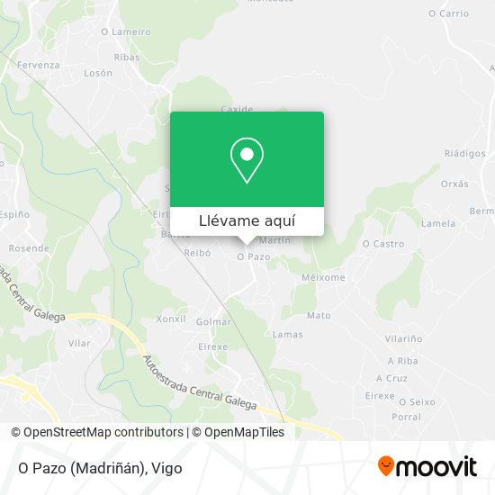 Mapa O Pazo (Madriñán)