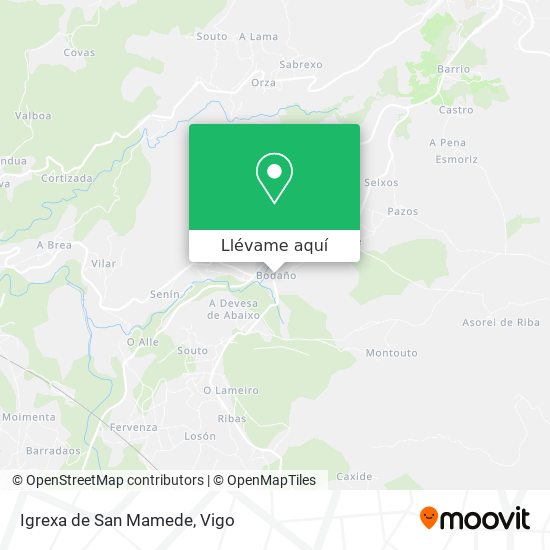 Mapa Igrexa de San Mamede