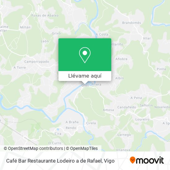 Mapa Café Bar Restaurante Lodeiro a de Rafael