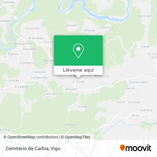 Mapa Cemiterio de Carbia