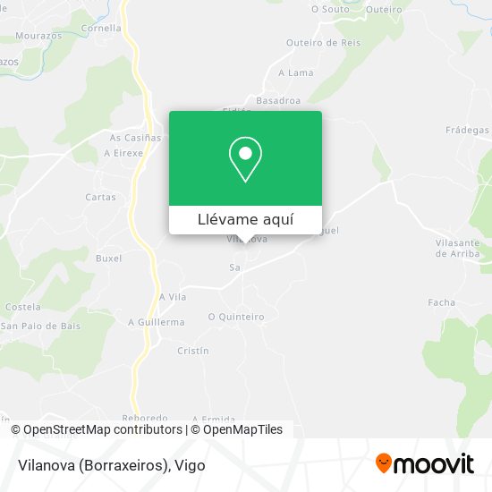 Mapa Vilanova (Borraxeiros)