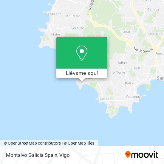 Mapa Montalvo Galicia Spain