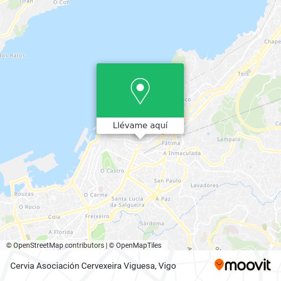 Mapa Cervia Asociación Cervexeira Viguesa