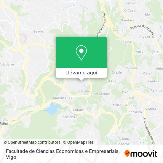 Mapa Facultade de Ciencias Económicas e Empresariais