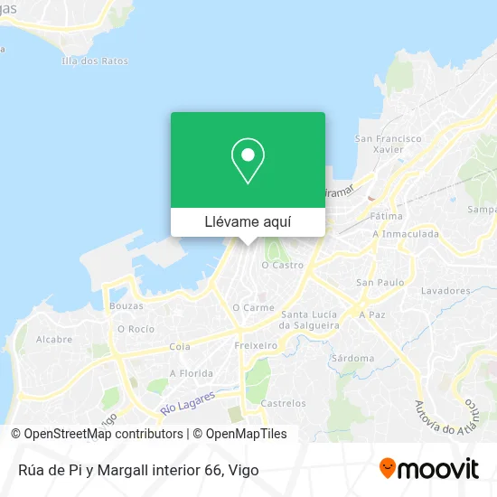 Mapa Rúa de Pi y Margall interior 66