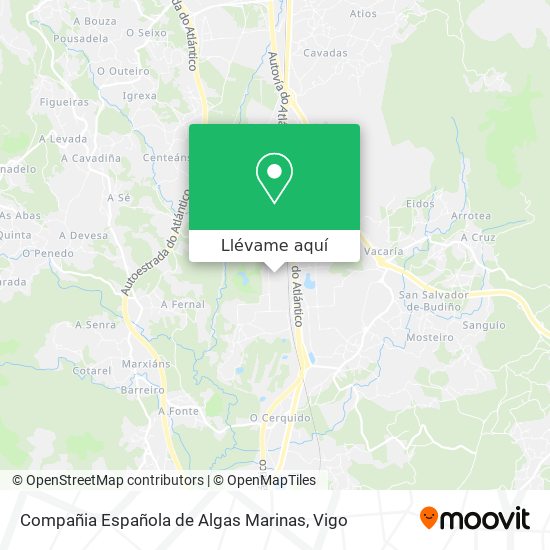 Mapa Compañia Española de Algas Marinas
