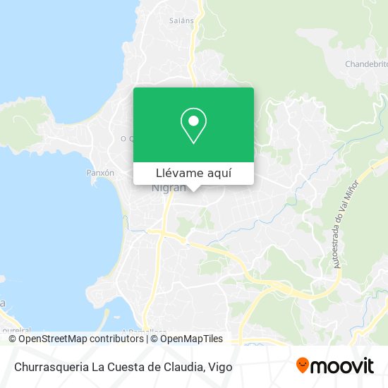 Mapa Churrasqueria La Cuesta de Claudia