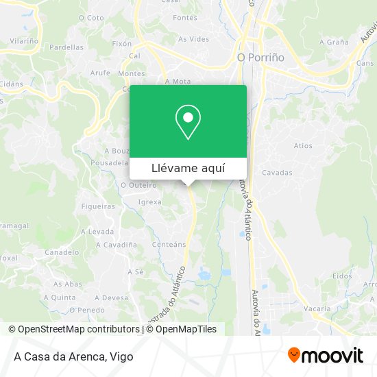 Mapa A Casa da Arenca