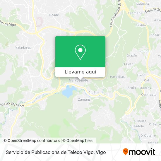 Mapa Servicio de Publicacions de Teleco Vigo