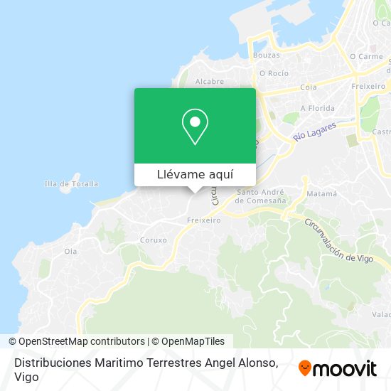 Mapa Distribuciones Maritimo Terrestres Angel Alonso