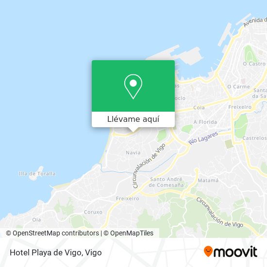Mapa Hotel Playa de Vigo