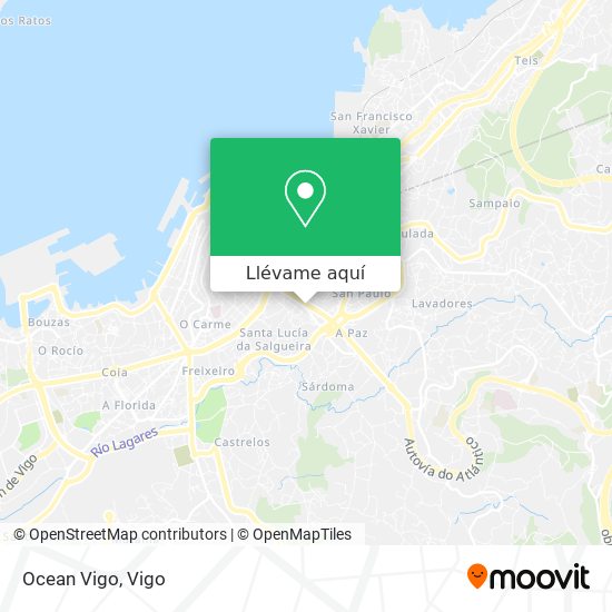 Mapa Ocean Vigo