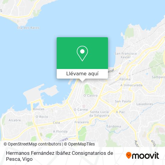 Mapa Hermanos Fernández Ibáñez Consignatarios de Pesca