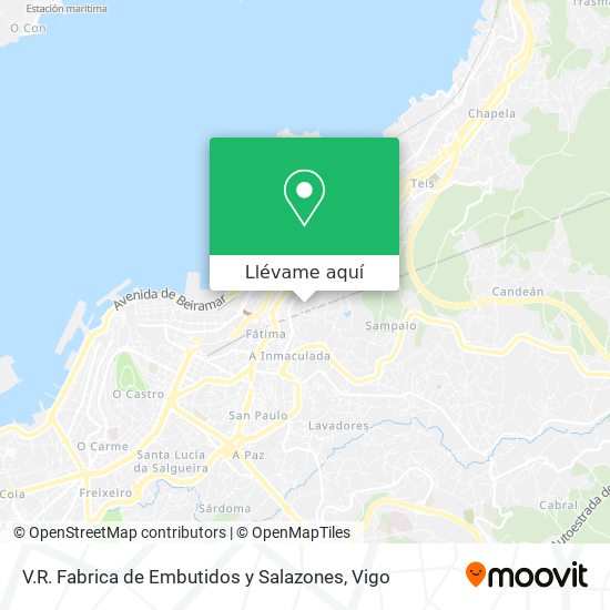 Mapa V.R. Fabrica de Embutidos y Salazones