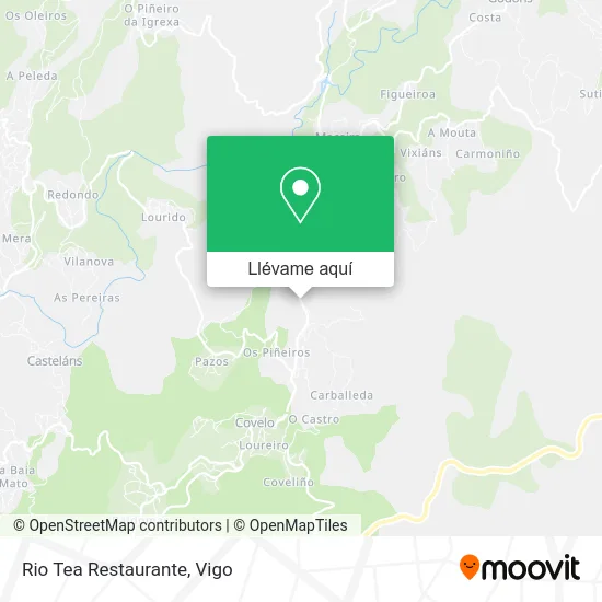 Mapa Rio Tea Restaurante