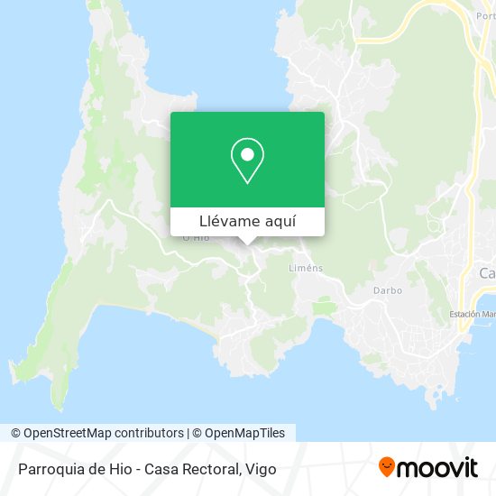 Mapa Parroquia de Hio - Casa Rectoral