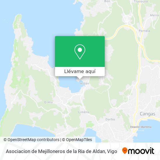 Mapa Asociacion de Mejilloneros de la Ria de Aldan