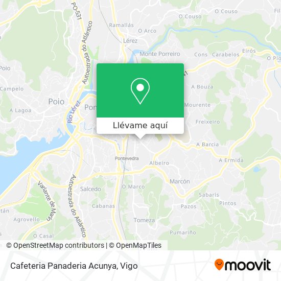 Mapa Cafeteria Panaderia Acunya