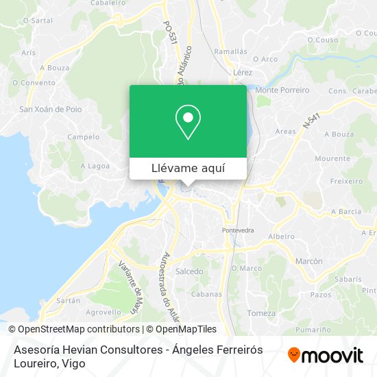 Mapa Asesoría Hevian Consultores - Ángeles Ferreirós Loureiro