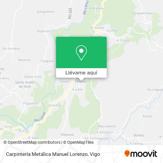 Mapa Carpintería Metálica Manuel Lorenzo