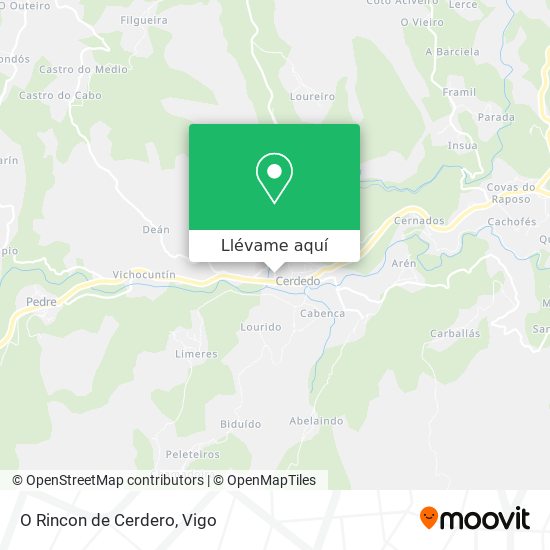 Mapa O Rincon de Cerdero