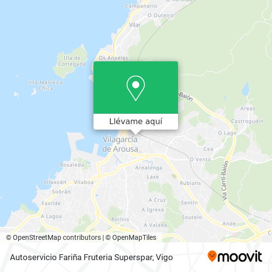 Mapa Autoservicio Fariña Fruteria Superspar