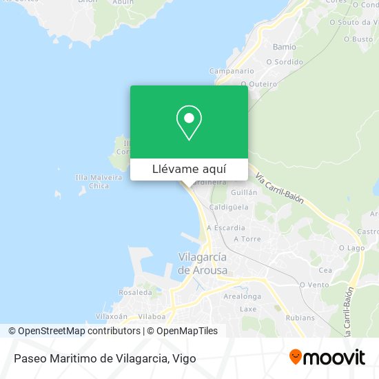 Mapa Paseo Maritimo de Vilagarcia