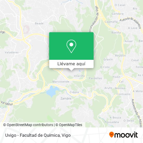 Mapa Uvigo - Facultad de Química