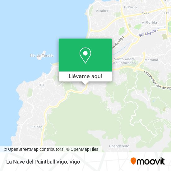 Mapa La Nave del Paintball Vigo