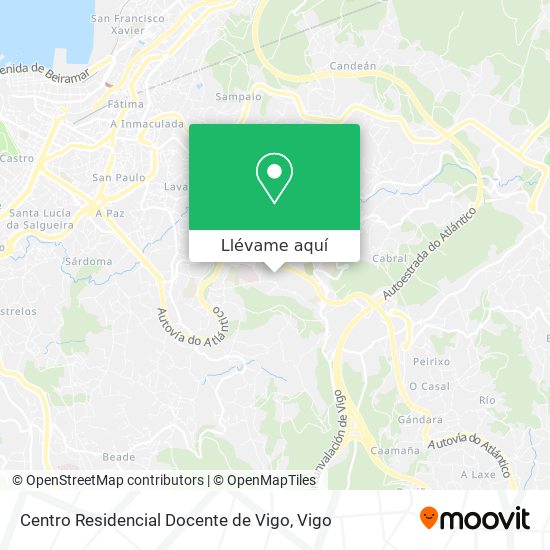 Mapa Centro Residencial Docente de Vigo