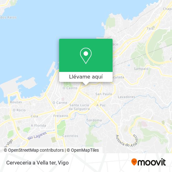 Mapa Cerveceria a Vella ter