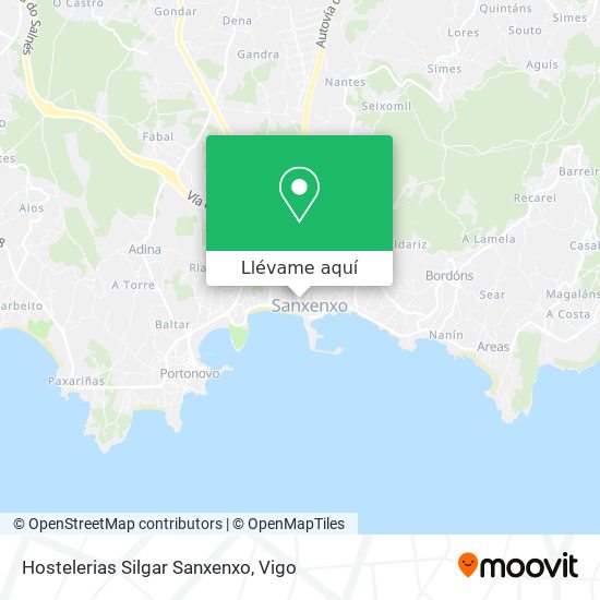 Mapa Hostelerias Silgar Sanxenxo