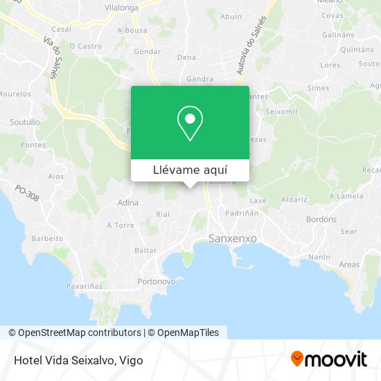 Mapa Hotel Vida Seixalvo