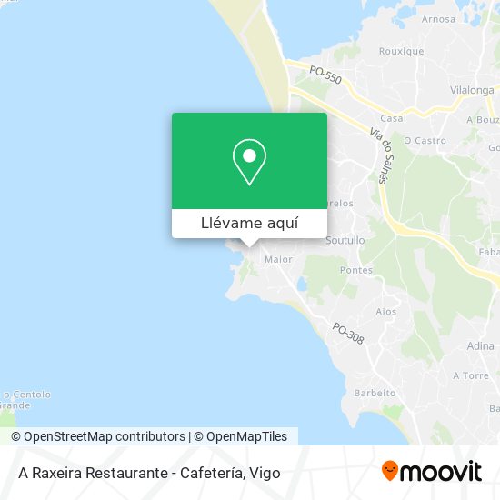 Mapa A Raxeira Restaurante - Cafetería