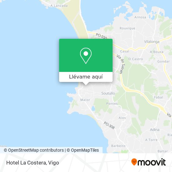 Mapa Hotel La Costera