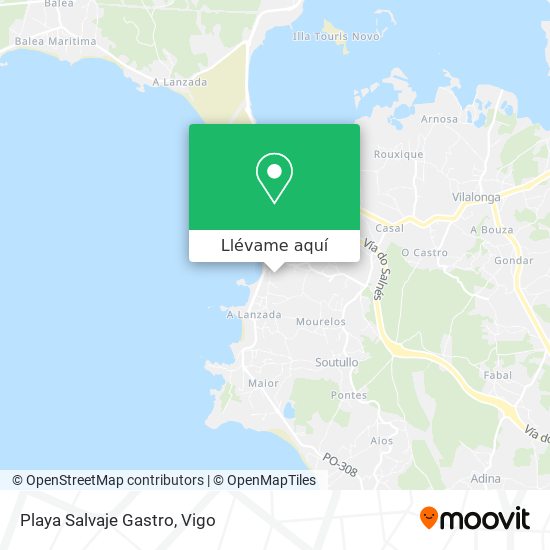 Mapa Playa Salvaje Gastro
