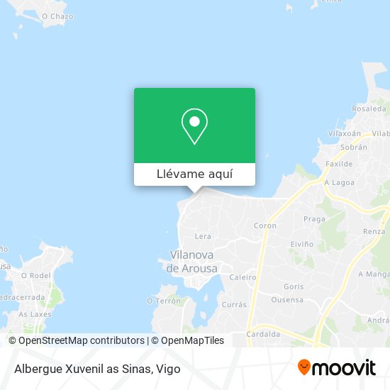 Mapa Albergue Xuvenil as Sinas