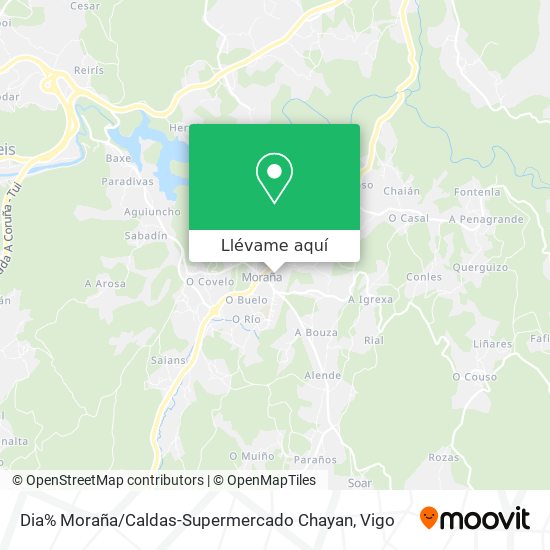 Mapa Dia% Moraña / Caldas-Supermercado Chayan