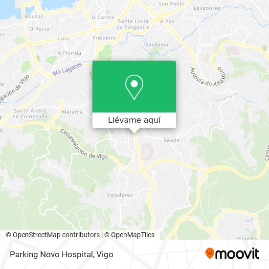 Mapa Parking Novo Hospital