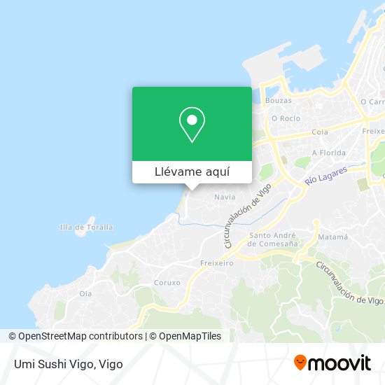 Mapa Umi Sushi Vigo