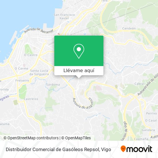 Mapa Distribuidor Comercial de Gasóleos Repsol