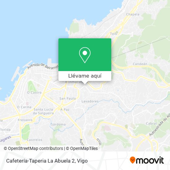 Mapa Cafetería-Taperia La Abuela 2