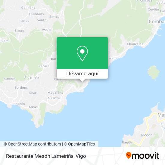 Mapa Restaurante Mesón Lameiriña