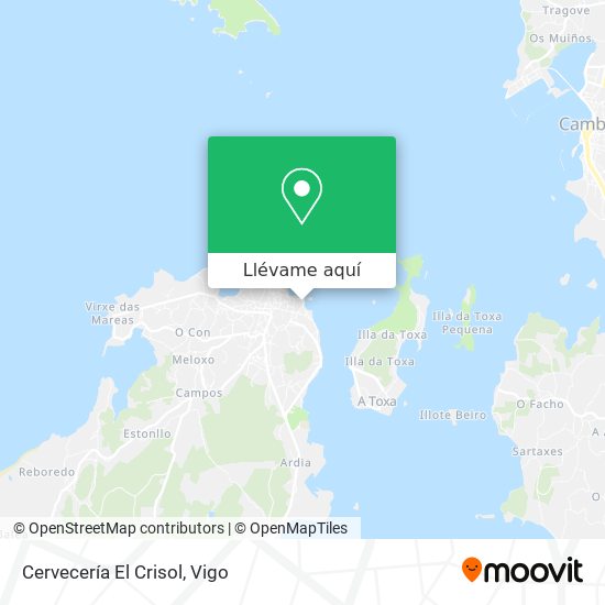 Mapa Cervecería El Crisol